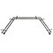Hermosa Home Troy 13 by 16" Decorative Bay Window Double curtain rod 20"-36", 38"-72" - Cocoa